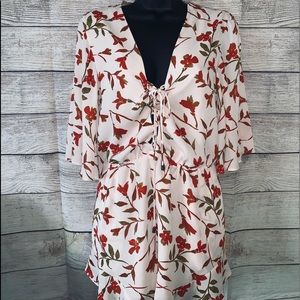 Lovers+friends ❣️Floral romper-Size Small